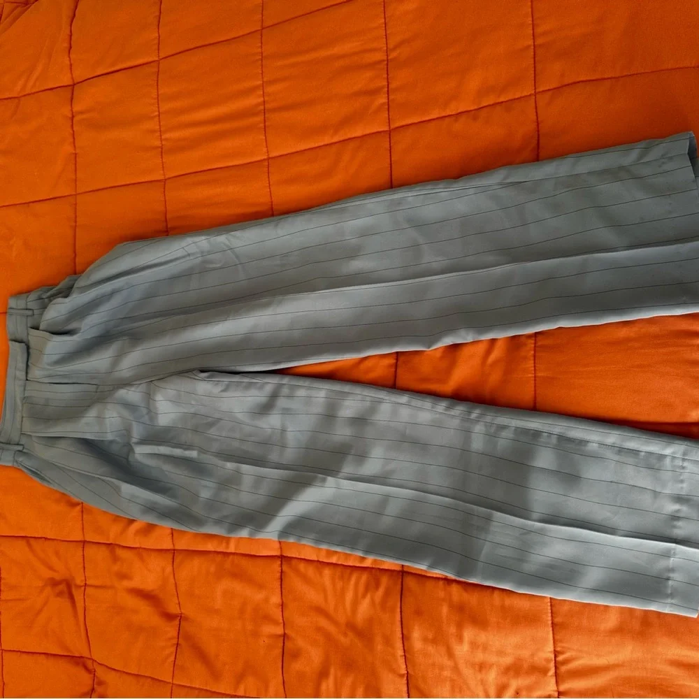 The Frankie Shop Bea Fluid Stripe Suit Pants – Powder Blue size XSmall - Picture 7 of 11